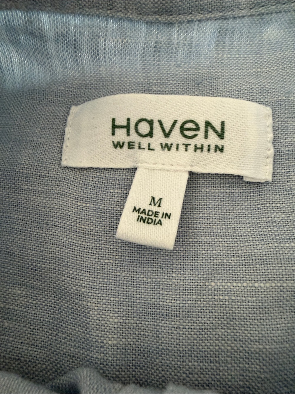 Haven Well Within Linen Cuff Sleeve Top Size M - Picture 4 of 12